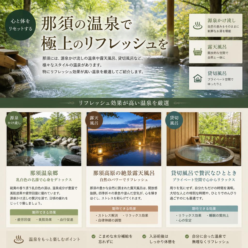 おすすめの日帰り温泉