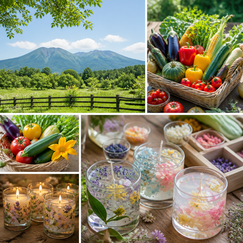 那須の夏、美味しい地元野菜とキャンドル体験で特別な思い出を作ろう！