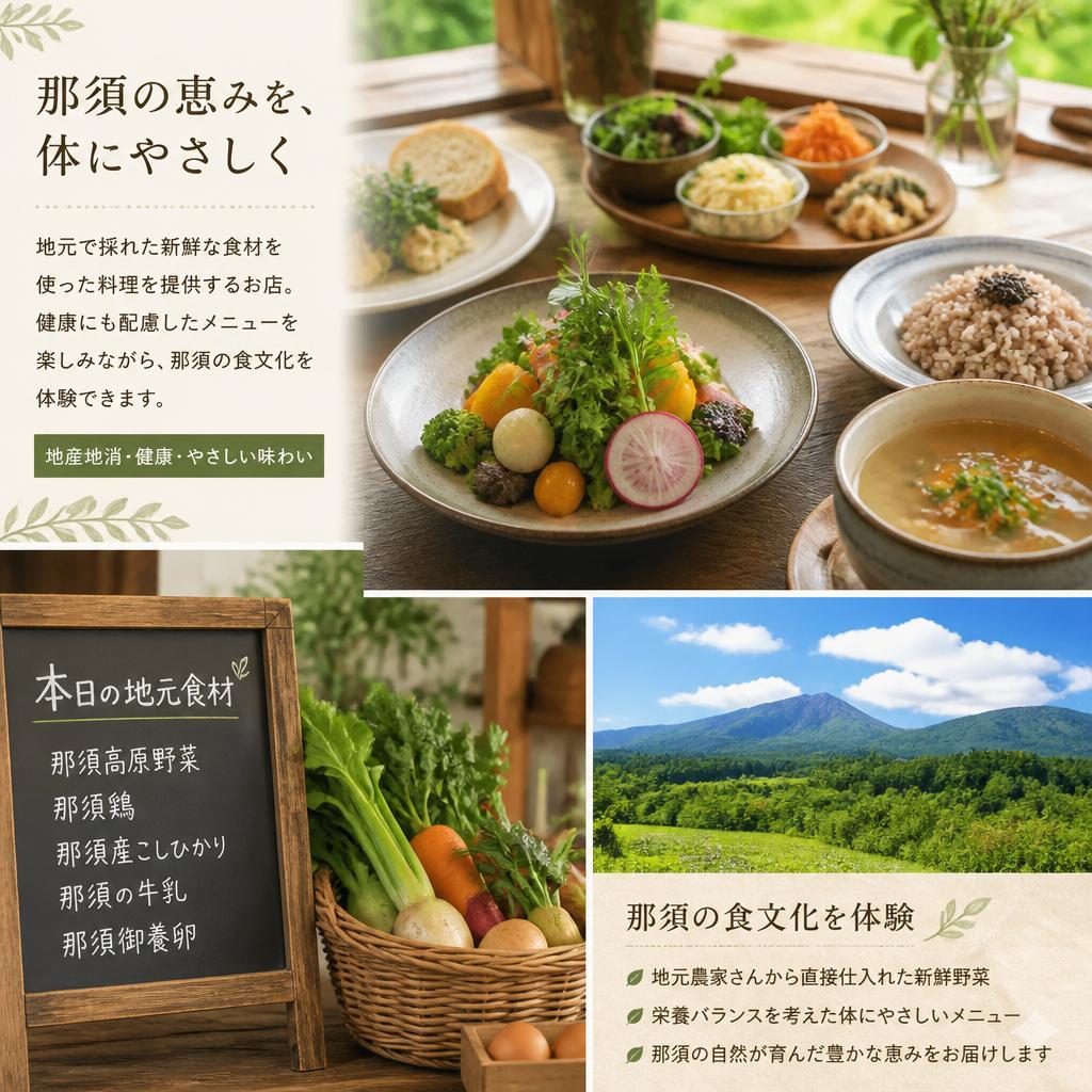 地元食材を生かしたこだわりランチ